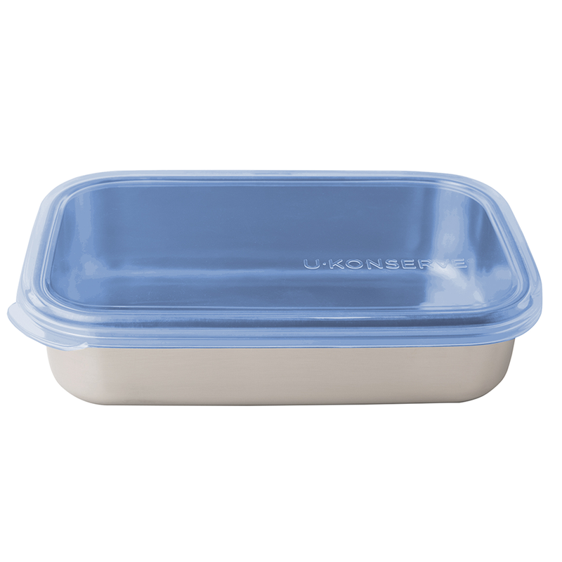 U Konserve Rectangular Container with Silicone Lid, 25 oz