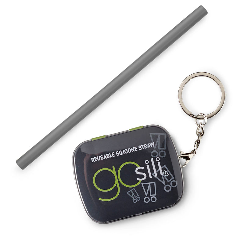 GoSili Silicone Straw with Keychain Case