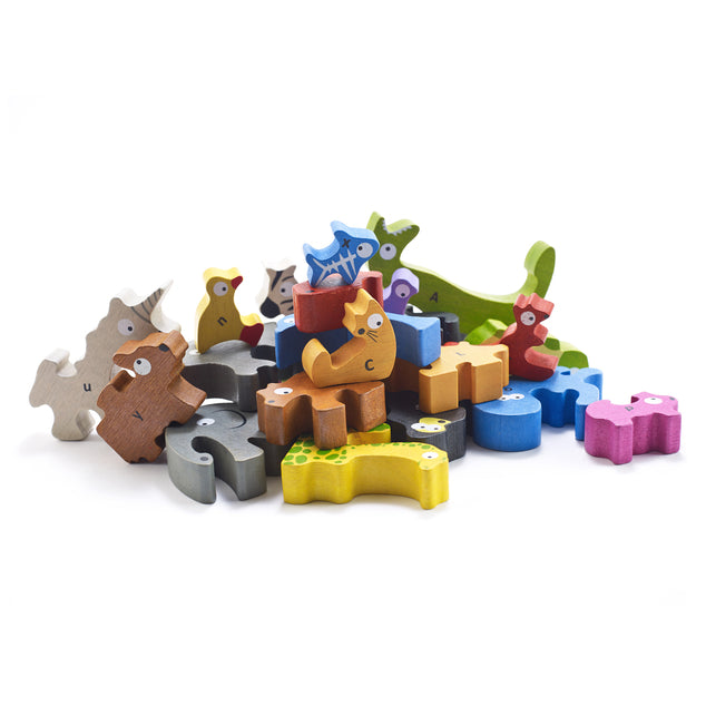 Begin Again Jumbo Animal Parade A to Z Puzzle & Playset