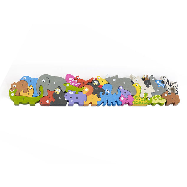 Begin Again Jumbo Animal Parade A to Z Puzzle & Playset