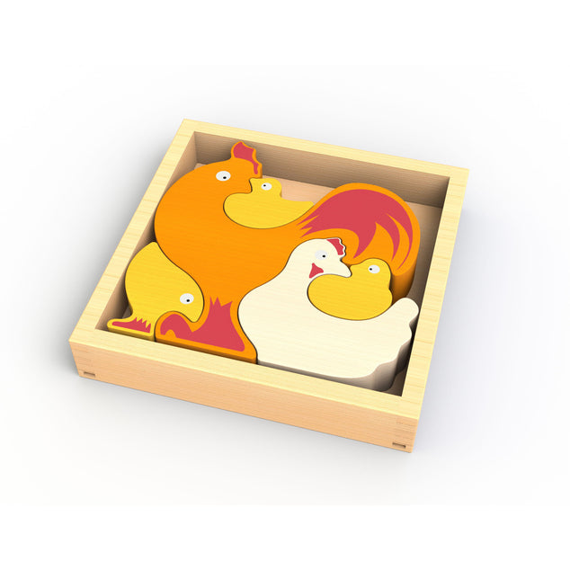 Begin Again Chicken Family Puzzle