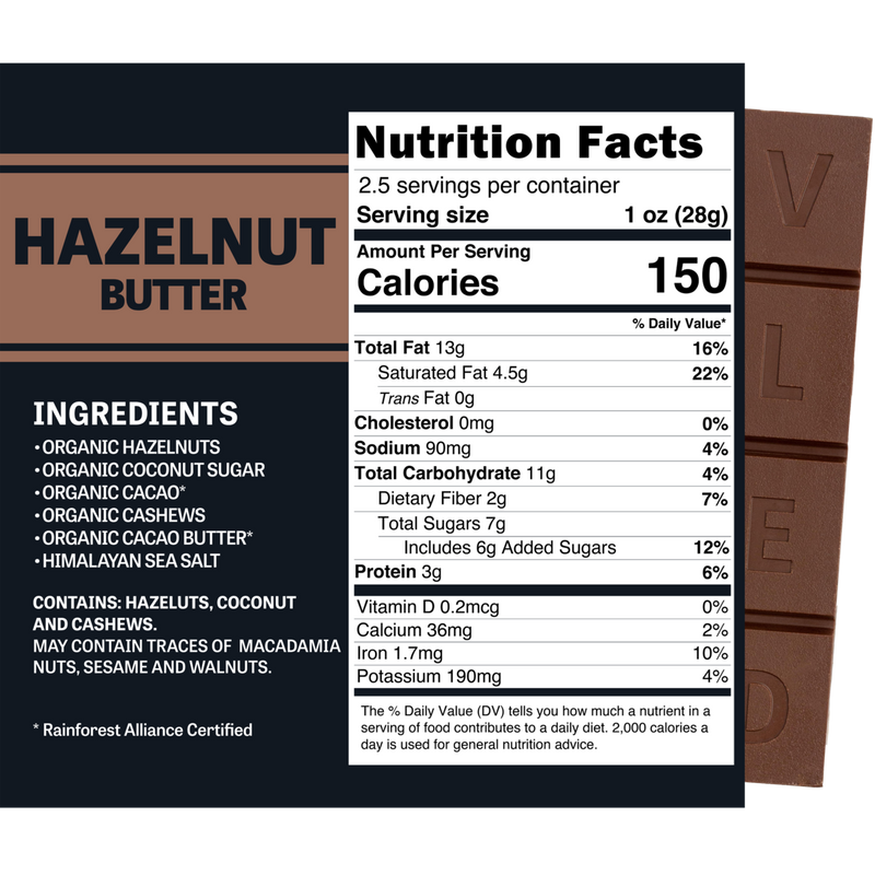 Evolved Hazelnut Butter Chocolate Bar