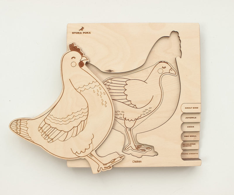 Chicken Out Wooden Puzzle