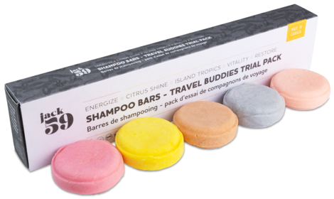 Jack59 Shampoo & Conditioner Travel Buddies Trial Packs