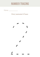 Number Tracing Fun - Digital Download