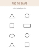 Toddler Workbook - Digital Download