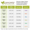 OsoCozy Unbleached Cotton Prefold Cloth Diapers, sold individually