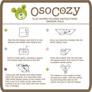OsoCozy Flat Diapers Birdseye Weave, Unbleached Cotton - 6 Pack