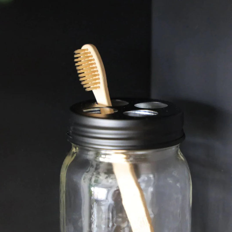 Toothbrush Lid for Mason Jar