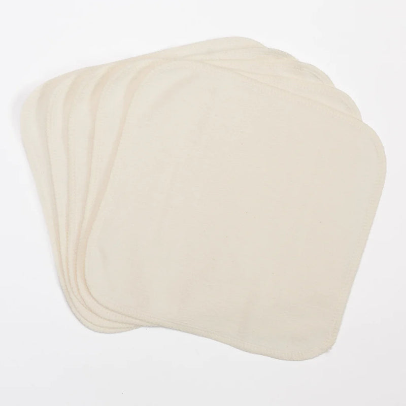 Colibri Bamboo/ Organic Cotton Fleece Wash Cloths, 5-pack