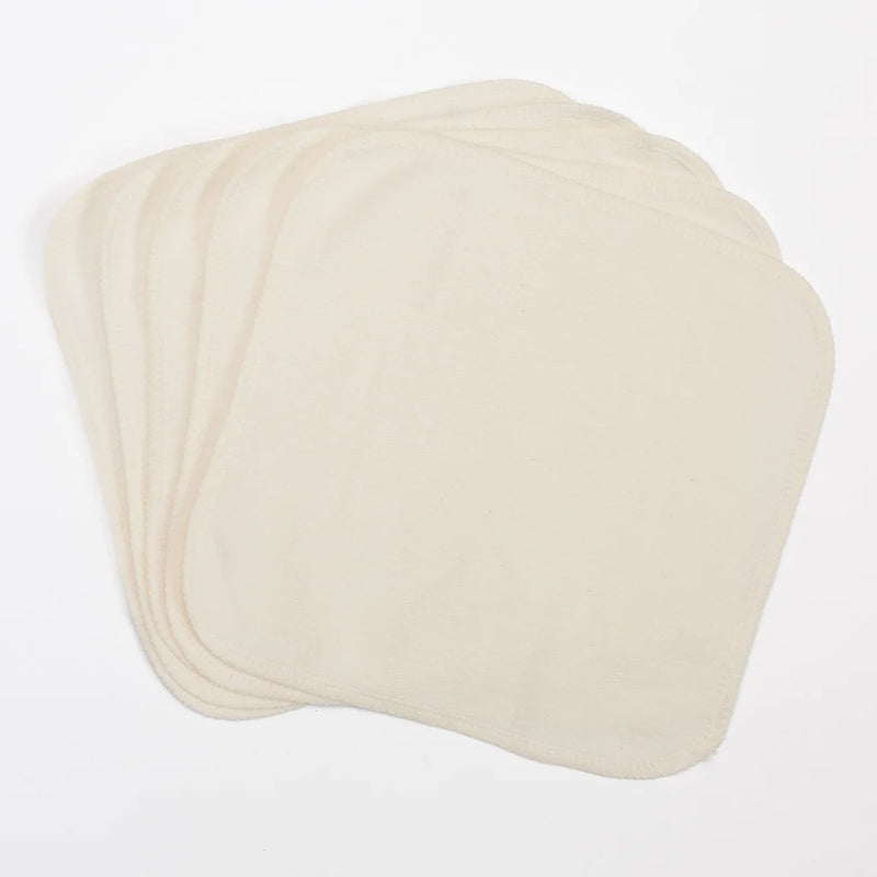 Colibri Bamboo/ Organic Cotton Fleece Wash Cloths, 5-pack *new material*