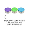 LunchBots Small (1.5oz) Stainless Steel Dip Containers, set of 3