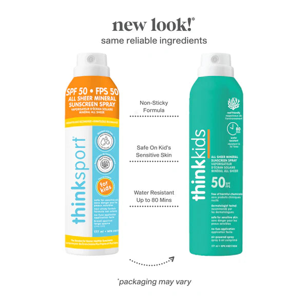 Thinksport Kids All Sheer Sunscreen Spray SPF 50 - 177 ml