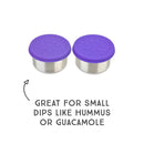 LunchBots Medium (2.5oz) Stainless Steel Dip Containers, set of 2