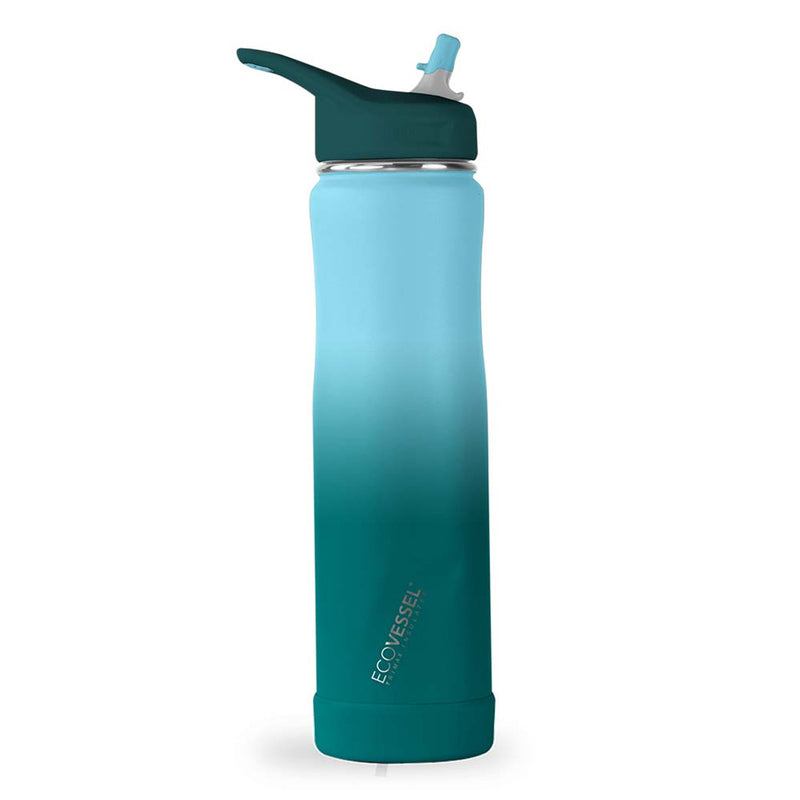 EcoVessel 24oz Insulated Straw Water Bottle, The Summit