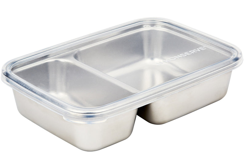 U Konserve 2 Compartment Stainless Steel Food-Storage Container