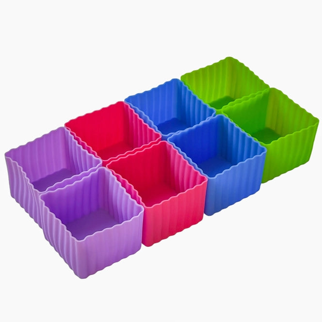 Yumbox Multicolour Mini Silicone Bento Cups, Set of 8