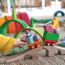 Grimm's Wooden Train Building Set 17 pieces