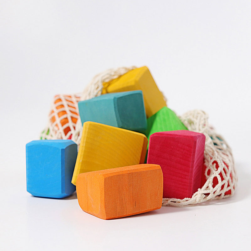Grimm's Large Multi-coloured Blocks, 15 pcs