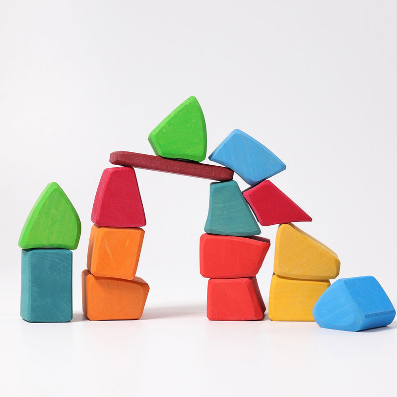 Grimm's Large Multi-coloured Blocks, 15 pcs