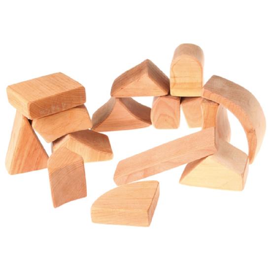 Grimm's Large Natural Classic Building Blocks, 15pcs