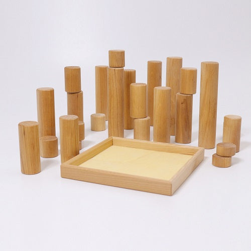 Grimm's Large Building Rollers, 25 pieces