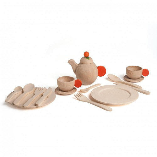 Erzi Tableware - Wood Crockery Set