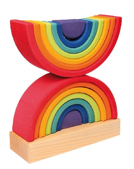 Grimm's Stacking Double Rainbow Tower