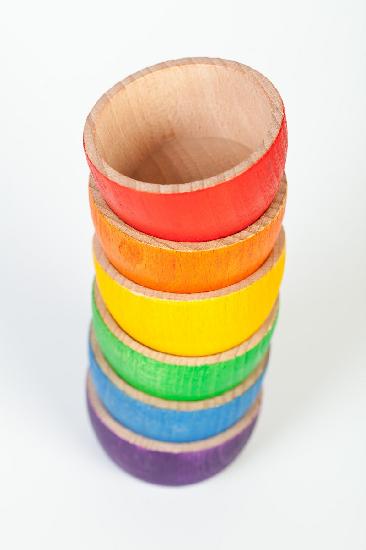 Grapat Wood Coloured Bowls