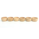 Grapat Natural Wood Bowls, 6 pcs
