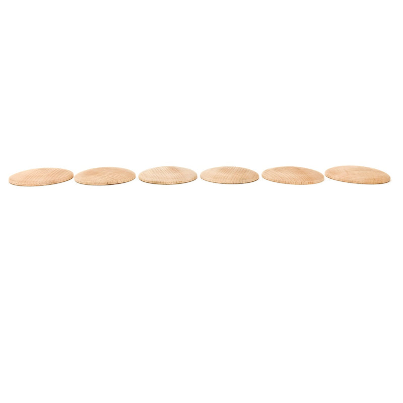 Grapat Wood Natural Disks, 6 pcs