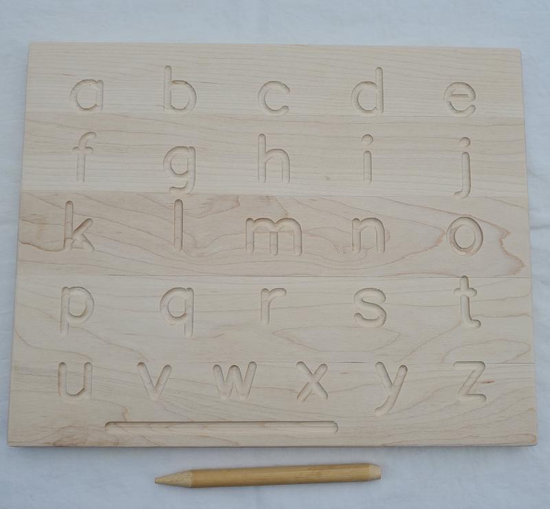 Wooden Alphabet Tracing Board