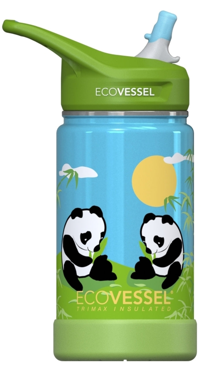 The Frost EcoVessel Insulated Stainless Steel Water Bottle with Straw, 12 oz