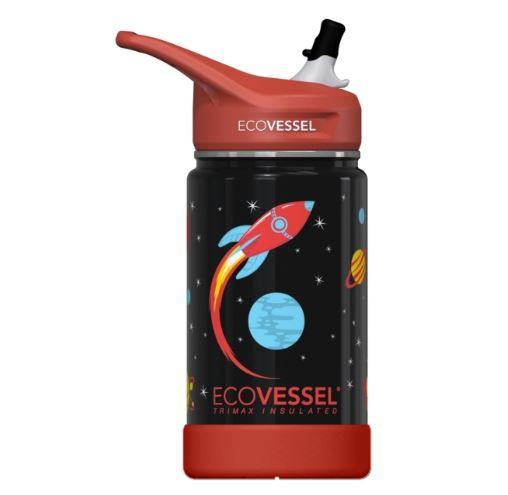 The Frost EcoVessel Insulated Stainless Steel Water Bottle with Straw, 12 oz