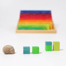 Grimm's Learning - Stepped Counting Blocks, 2 x 2 cm Building Sets