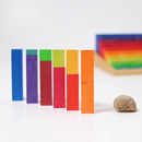 Grimm's Learning - Stepped Counting Blocks, 2 x 2 cm Building Sets