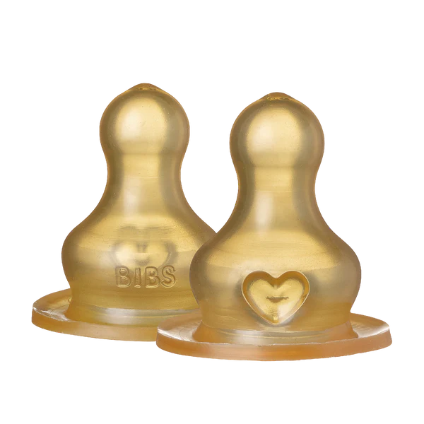 BIBS Latex Bottle Nipple, 2 pack