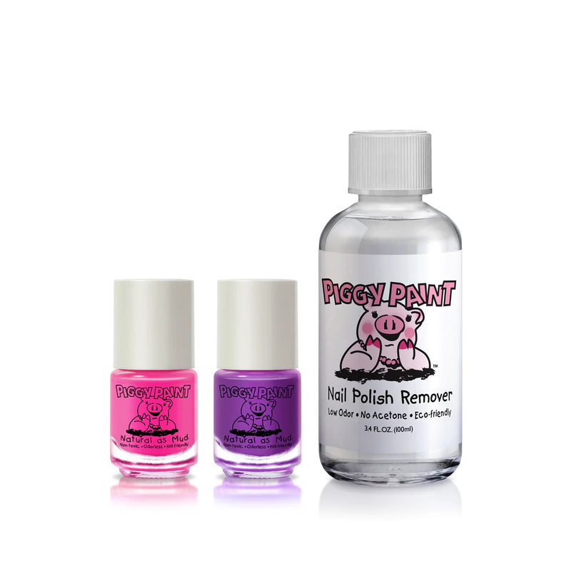 Piggy Paint 2 Polish + Remover Polish Set