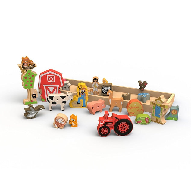 Begin Again The Farm A to Z Puzzle & Playset