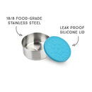 LunchBots Large (4.5oz) Stainless Steel Dip Containers, set of 2