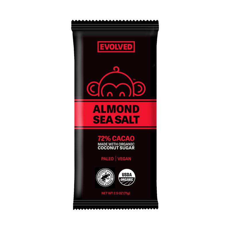 Evolved Almond Sea Salt Chocolate Bar