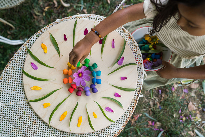 Grapat Mandala Rainbow Mushrooms, 36 pcs