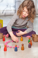 Grapat Wood Dark Colour Nins 3 pcs