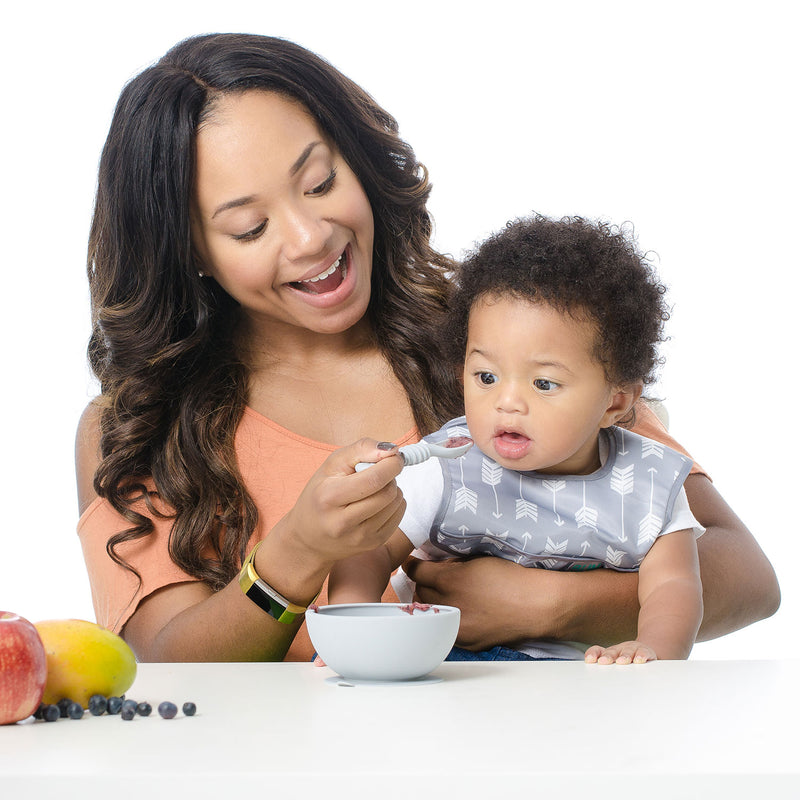 Bumkins Silicone First Feeding Set w/Lid & Spoon