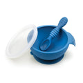 Bumkins Silicone First Feeding Set w/Lid & Spoon