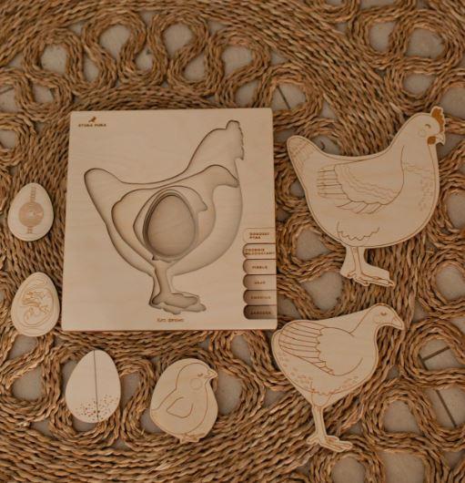 Chicken Out Wooden Puzzle