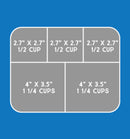 LunchBots Cinco Stainless Steel 5 Comparment Bento Box