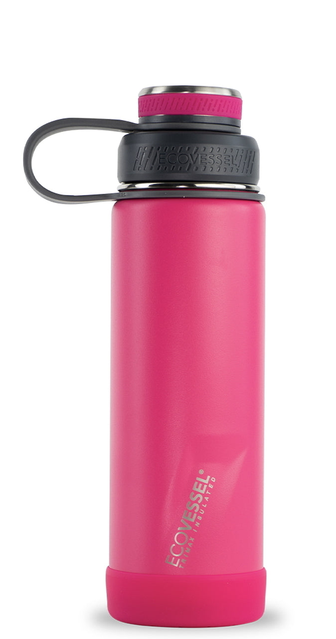 EcoVessel Boulder 20 oz Insulated Water Bottle w/ Strainer Vapor Wave