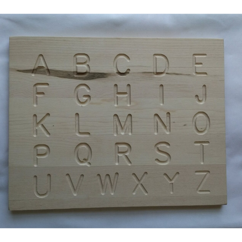 Wooden Alphabet Tracing Board