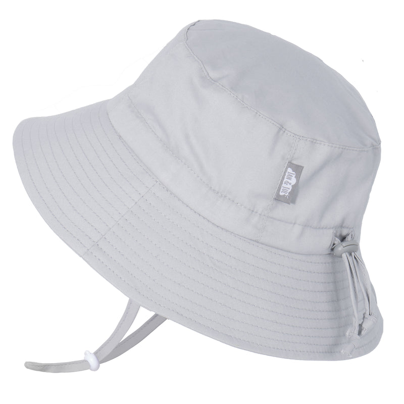 Jan & Jul Cotton Bucket Sun Hat - Grey S (0-6M)